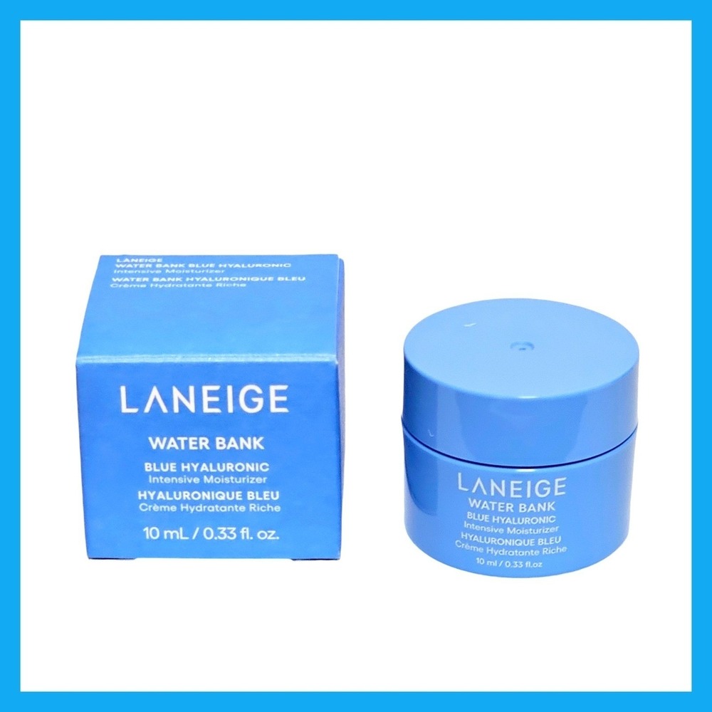 LANEIGE Water Bank Blue Hyaluronic Cream Moisturizer Travel Size 0.33 fl.oz. Jar